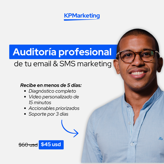 Auditoría profesional de tu estrategia de email, SMS o CRM en 5 días